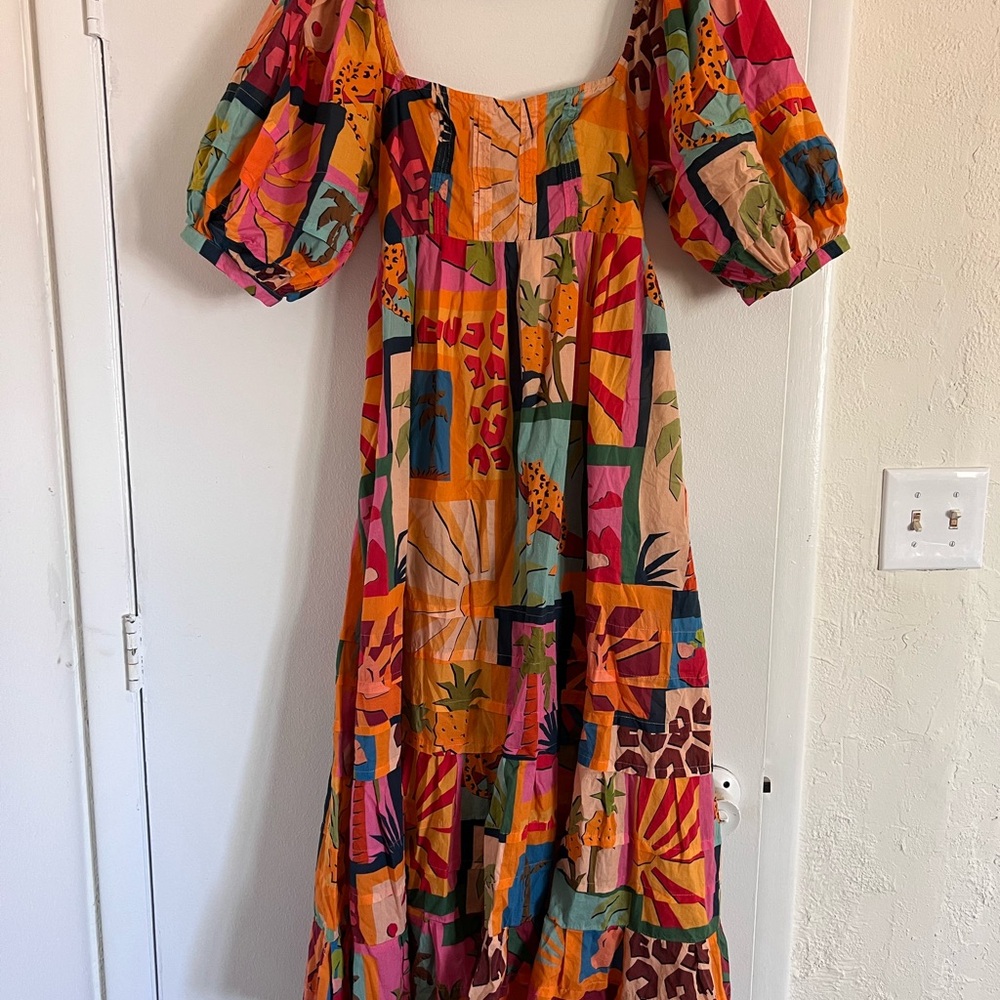 Farm Rio Tropical Animal Print Women's Dress